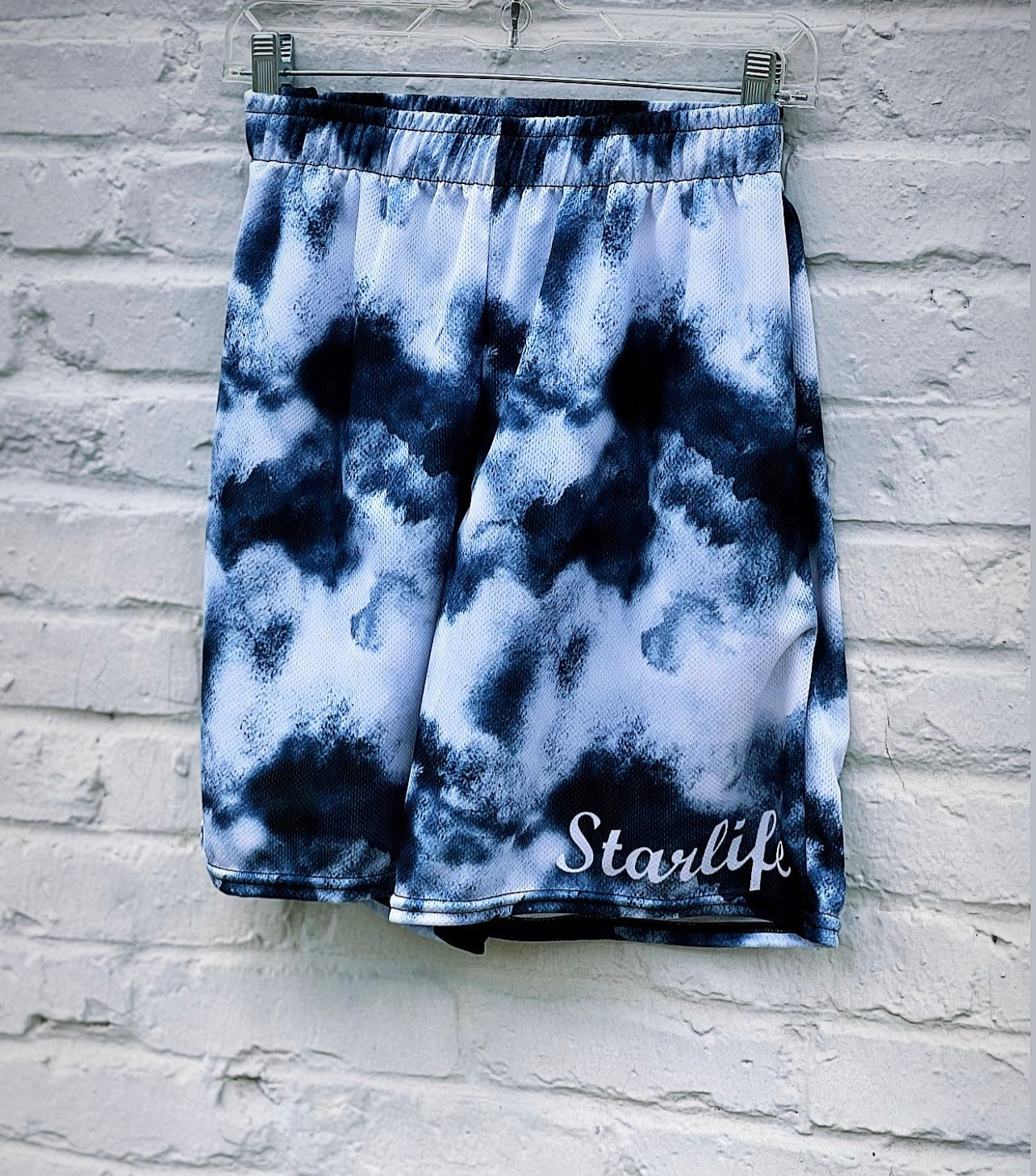 Washed Marble Mesh Shorts