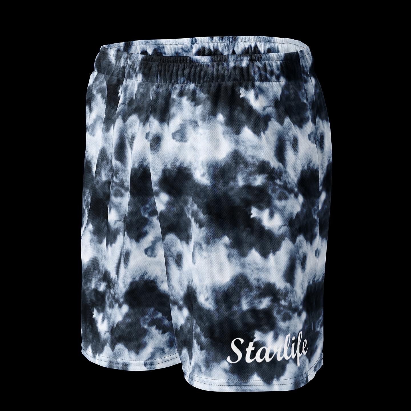 Washed Marble Mesh Shorts