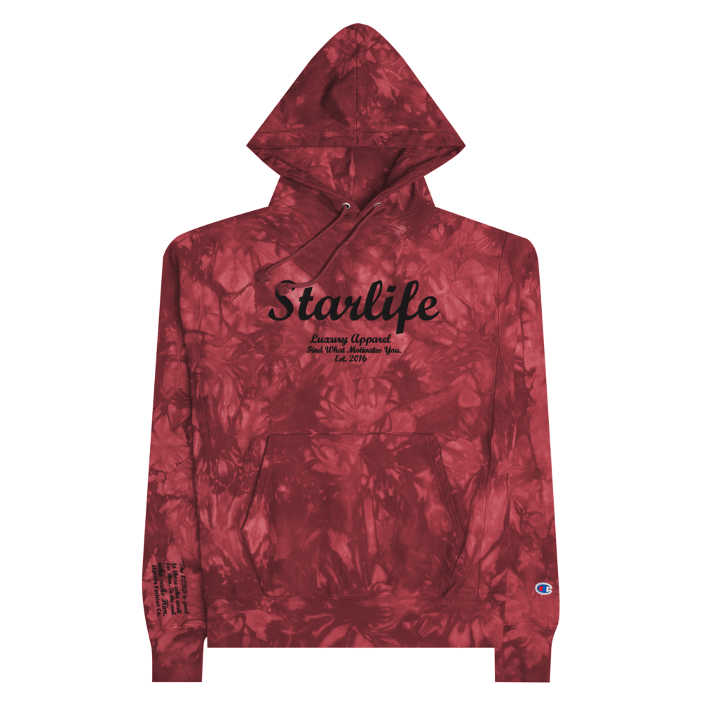 Tie dye best sale hoodie red