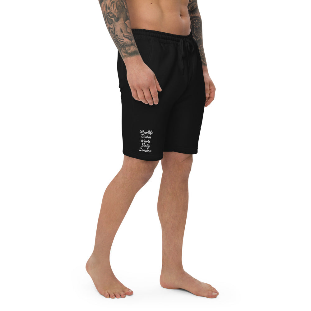 Starlife Embroidered Shorts (Black/White)