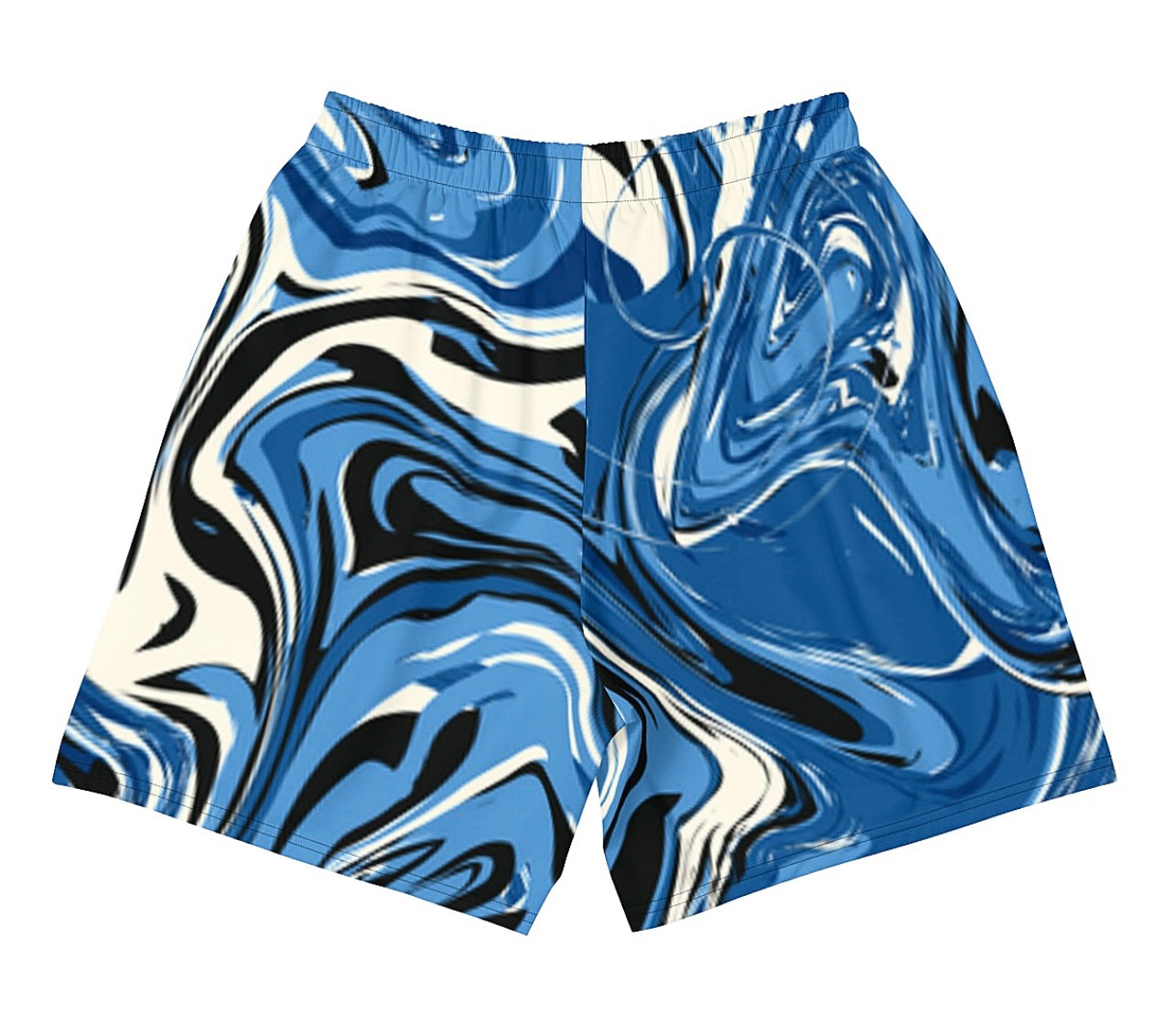 Ocean Blue Marble Shorts