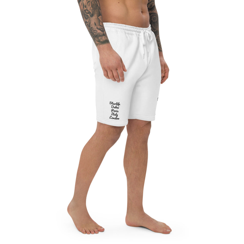 Starlife Embroidered Shorts (White/Black)