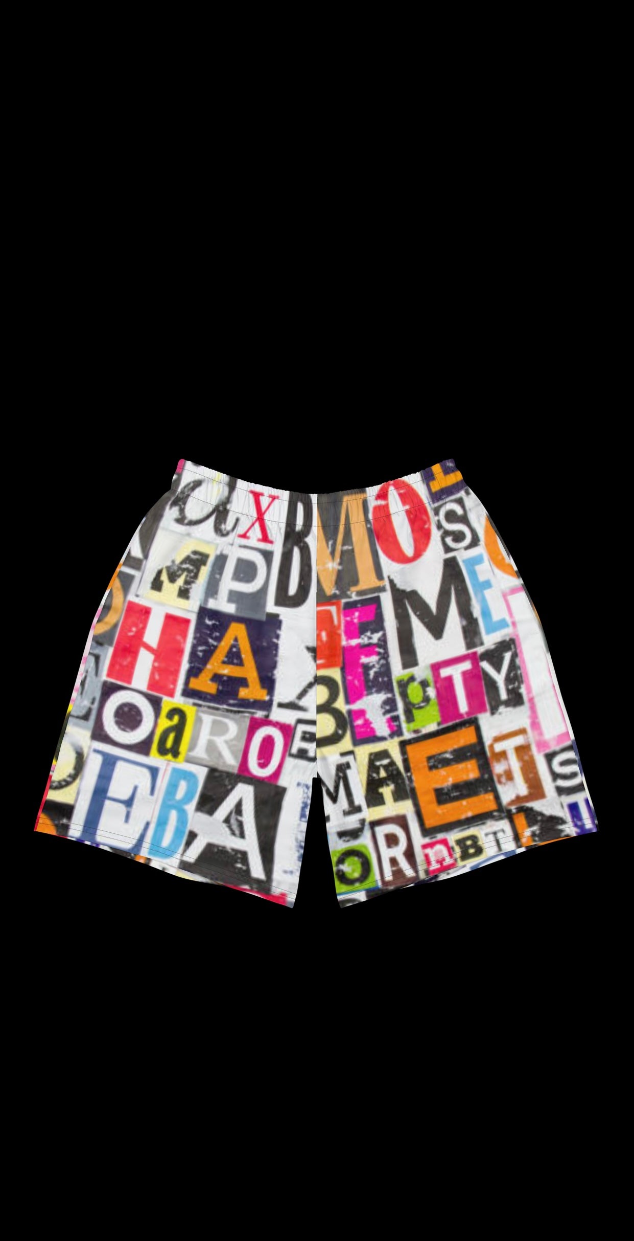 Jumbled Lettering Shorts