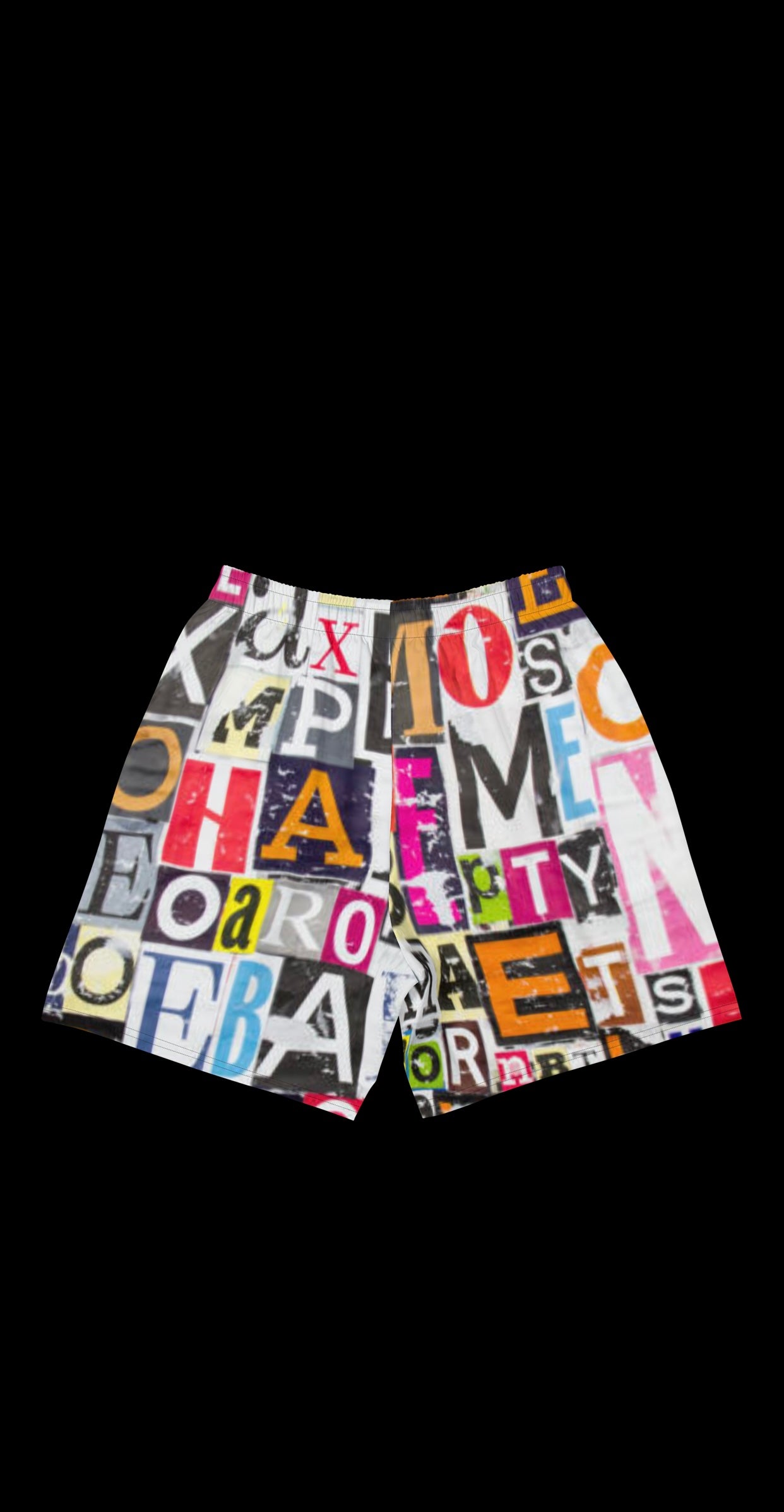 Jumbled Lettering Shorts