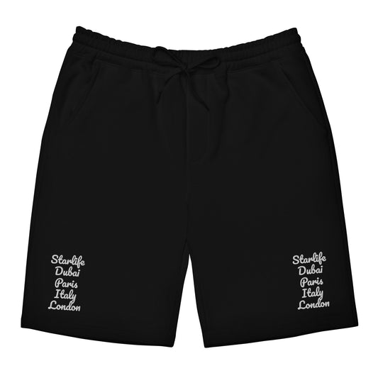 Starlife Embroidered Shorts (Black/White)