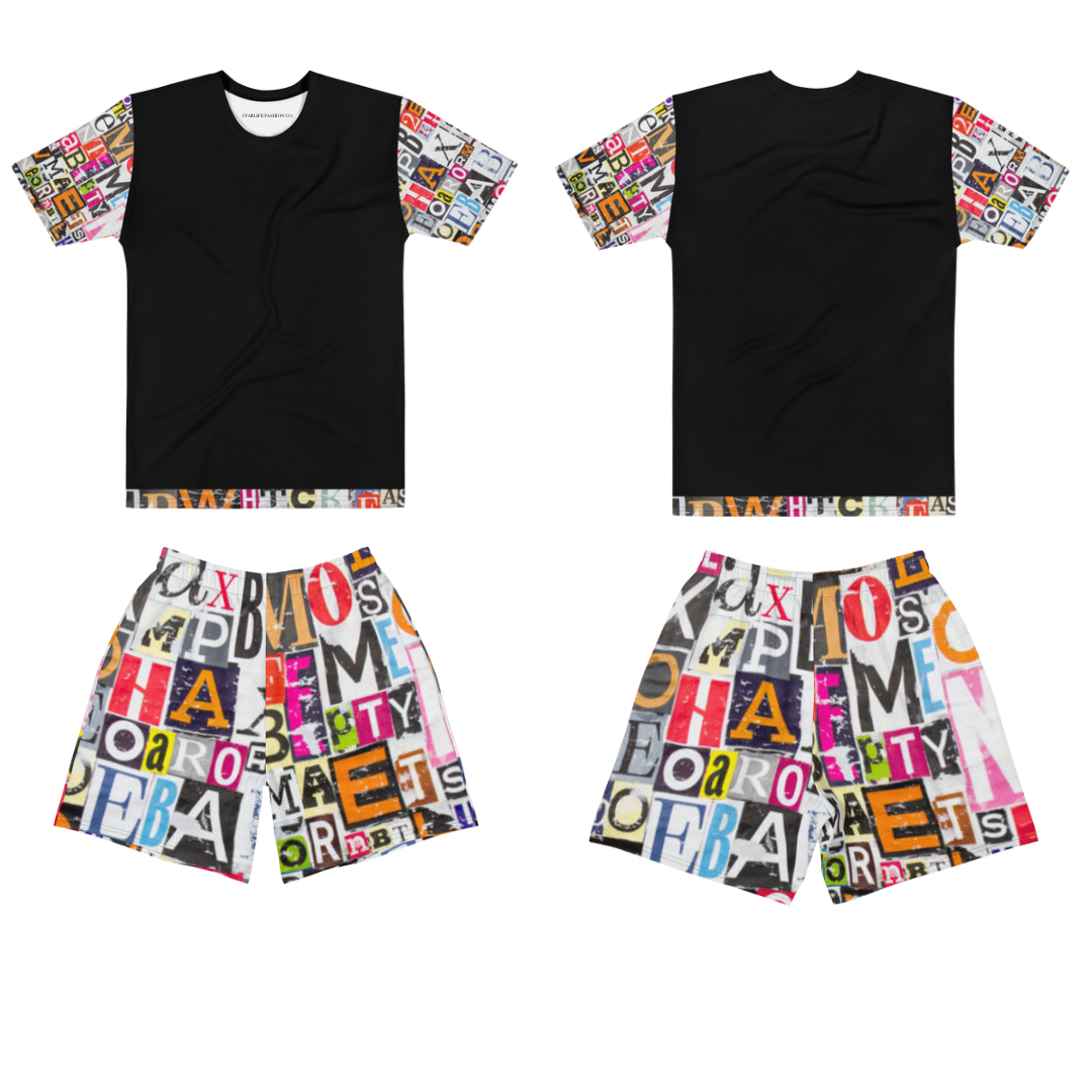 Jumbled Lettering Shorts