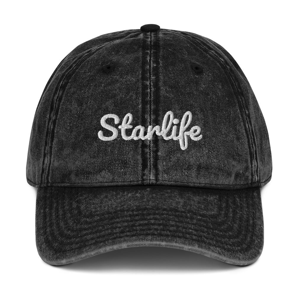 Vintage Washed Hat (Black)