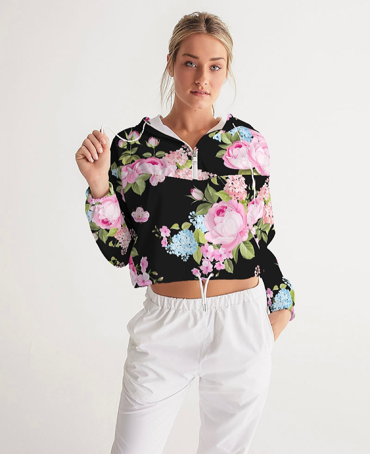 Women’s Wind Breaker Crop Top Jacket