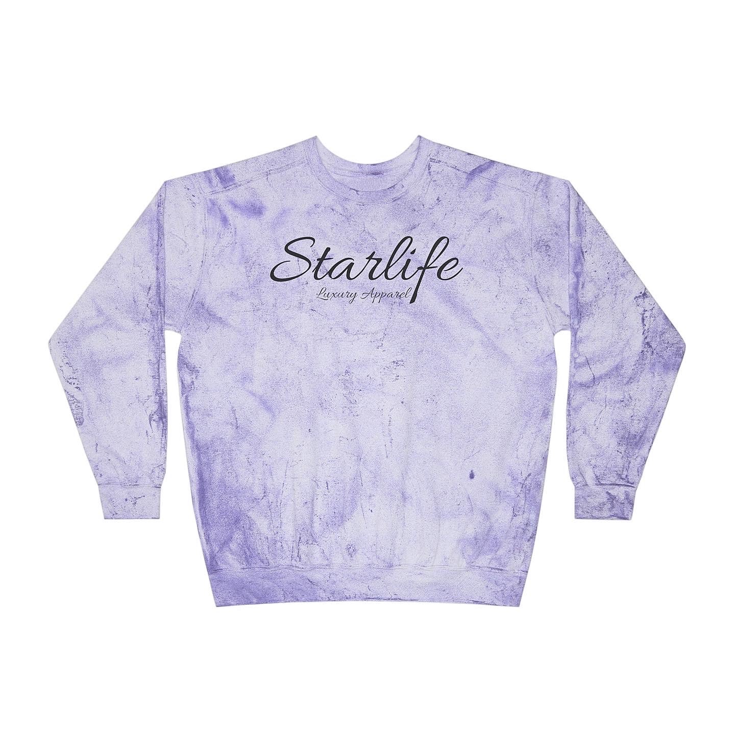 Color Blast Sweatshirt (Purple Marble)