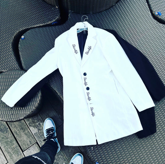 Starlife Luxury Trench Coat (Black/White)