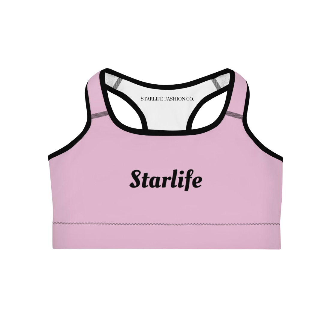 Starlife Women’s Active Wear Crop Top (Pink)